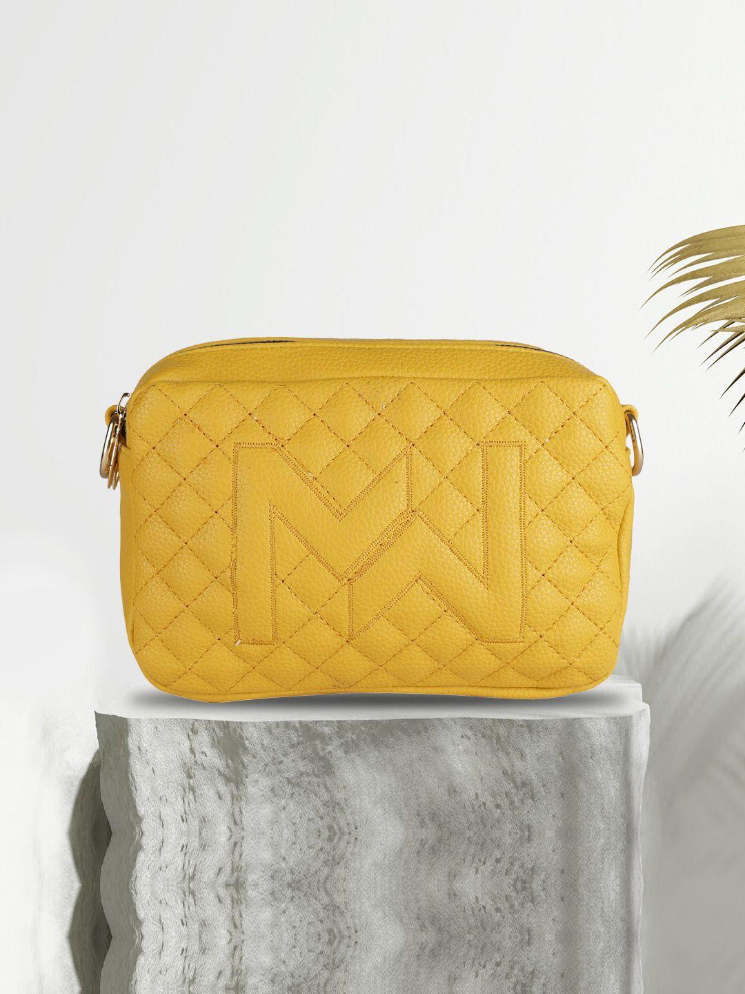 mini wesst textured structured sling bag with quilted