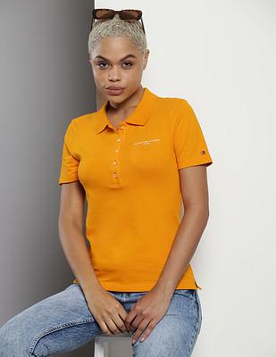 mini corporate logo slim polo shirt