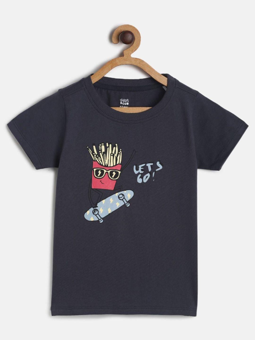 mini klub boys blue printed t-shirt