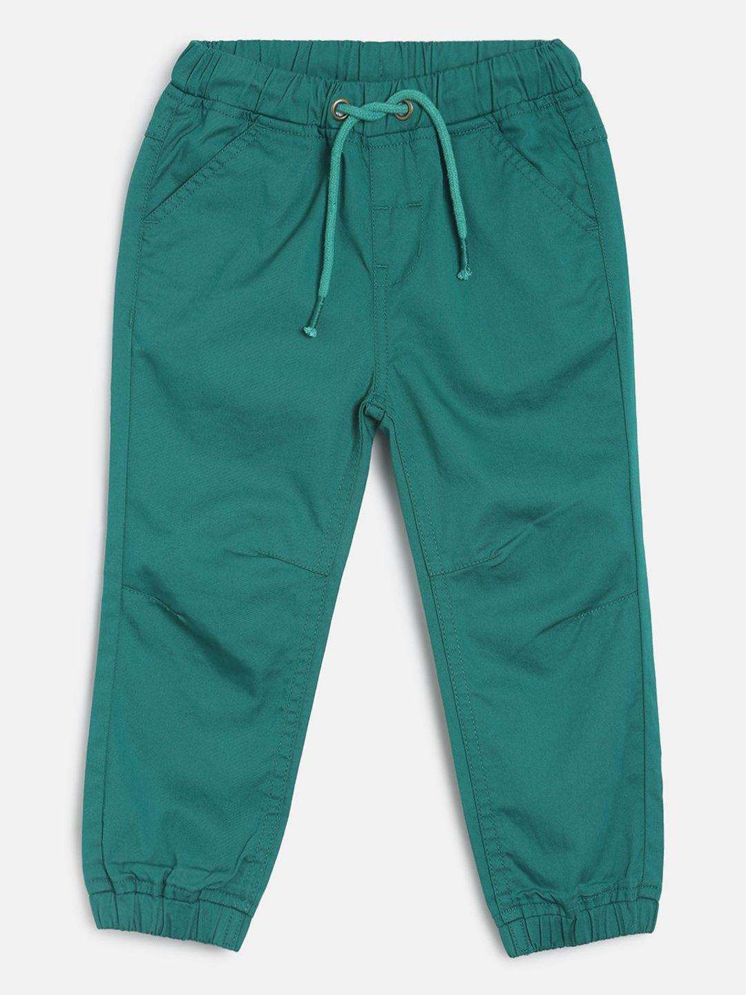 mini klub boys green joggers trousers