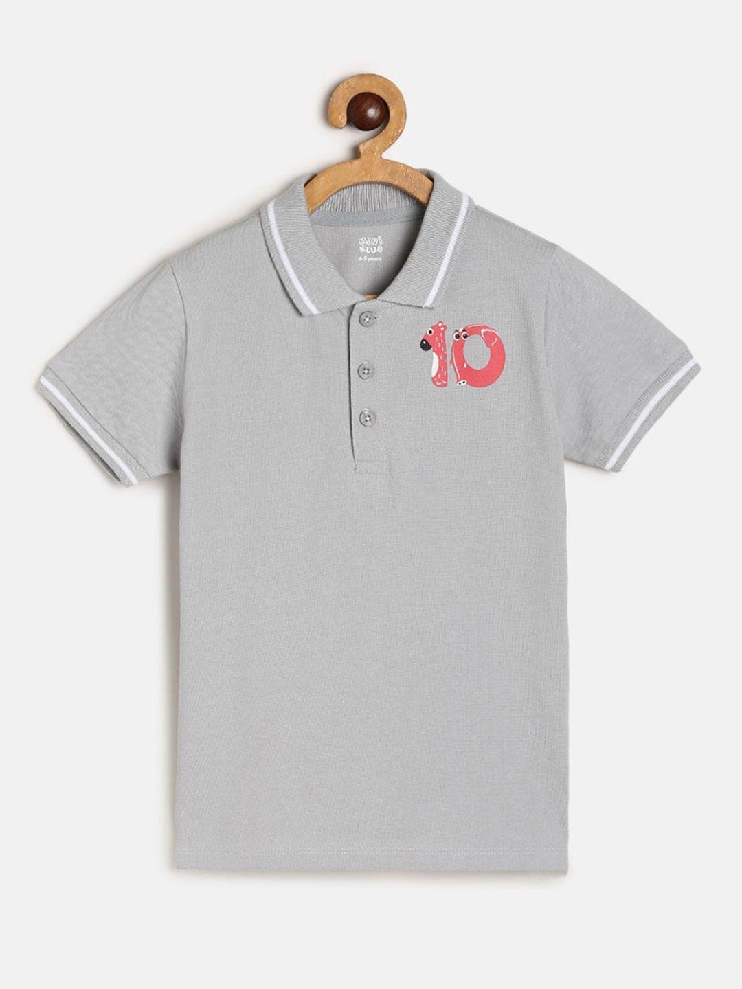 mini klub boys polo collar cotton t-shirt