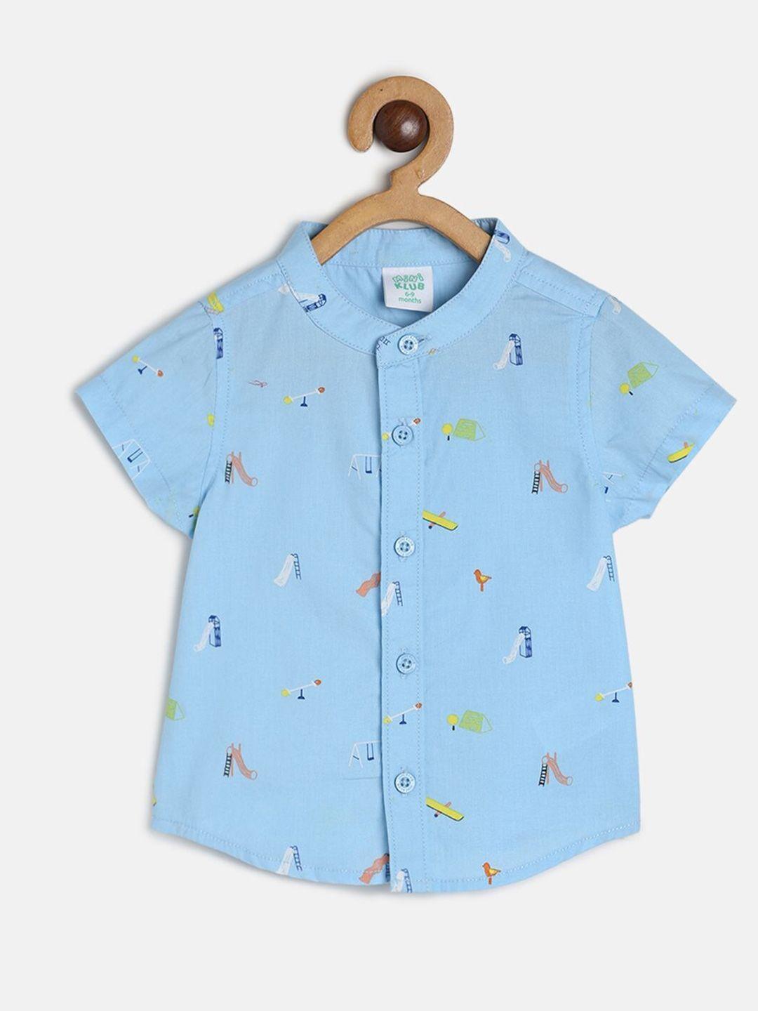 mini klub boys printed casual cotton shirt