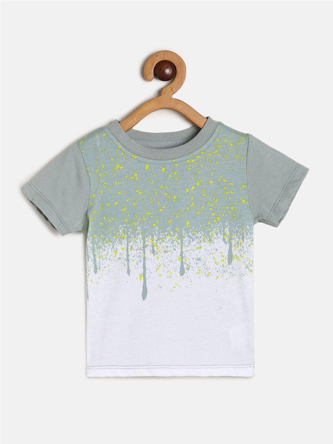 mini klub boys printed pure cotton t-shirt