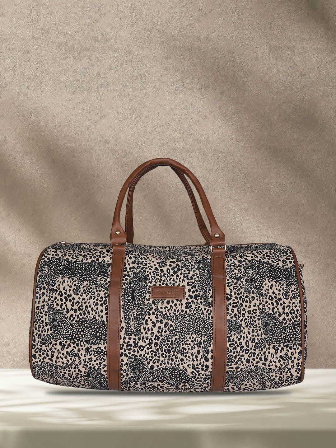 mini wesst animal printed duffel bag