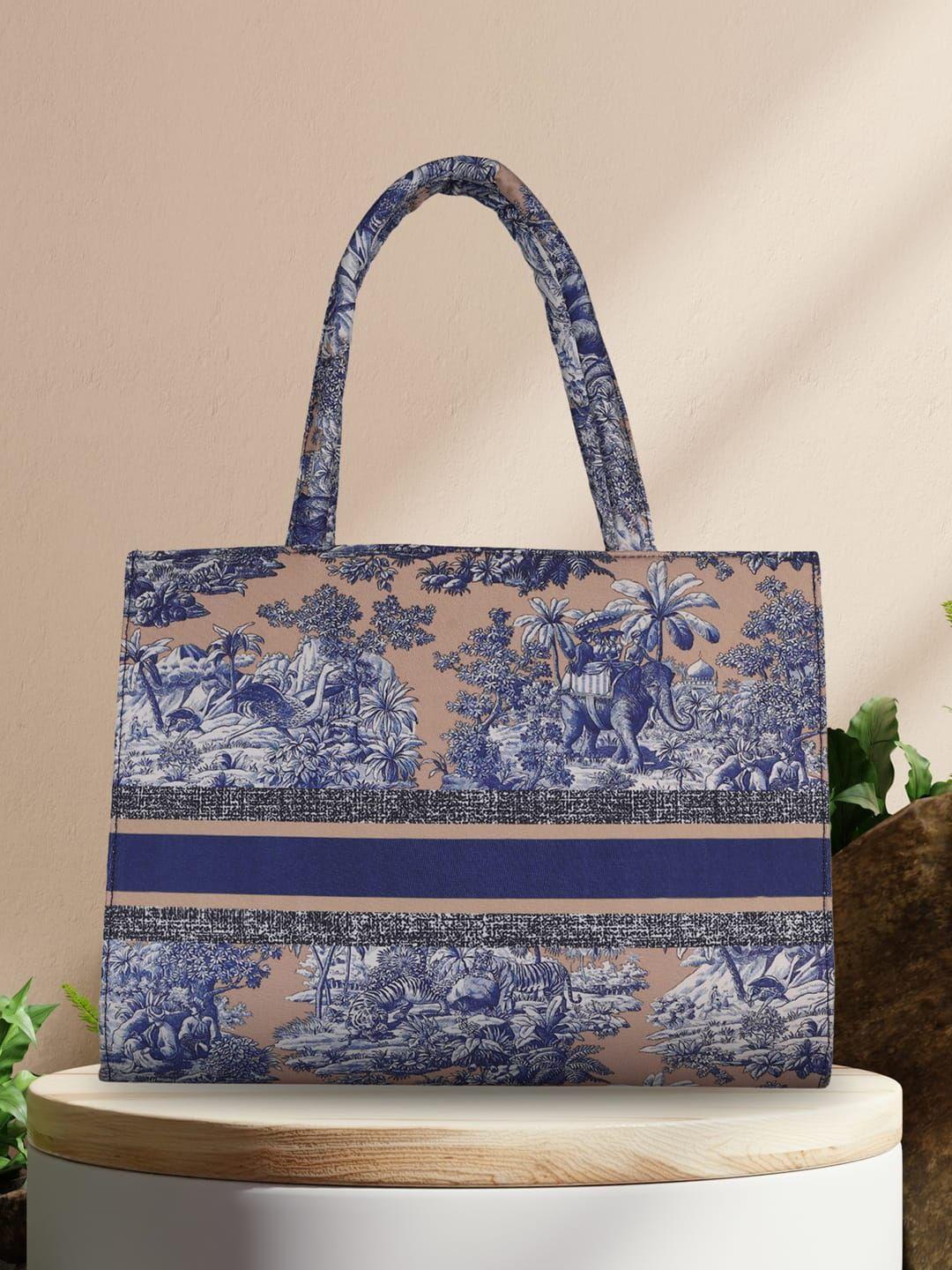 mini wesst floral printed structured handheld bag