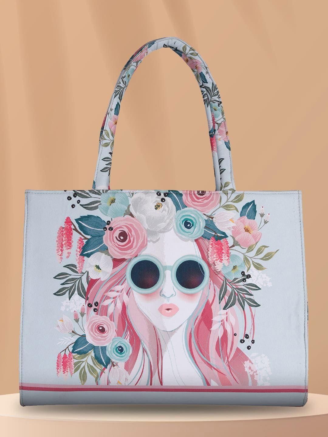mini wesst floral printed structured tote bag