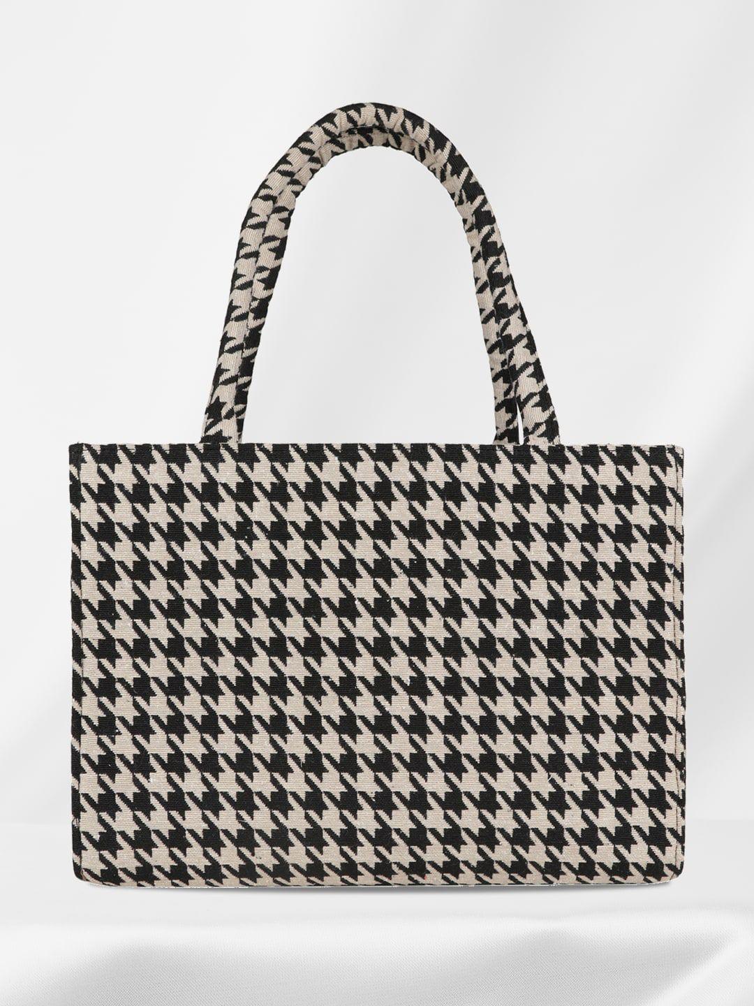 mini wesst geometric printed bucket tote bag