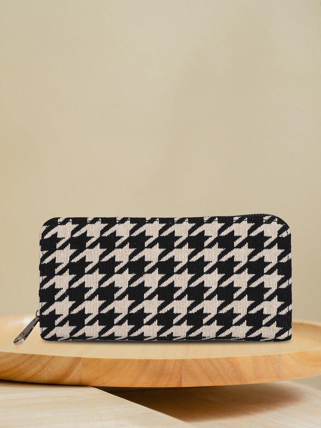 mini wesst printed bow detail foldover clutch