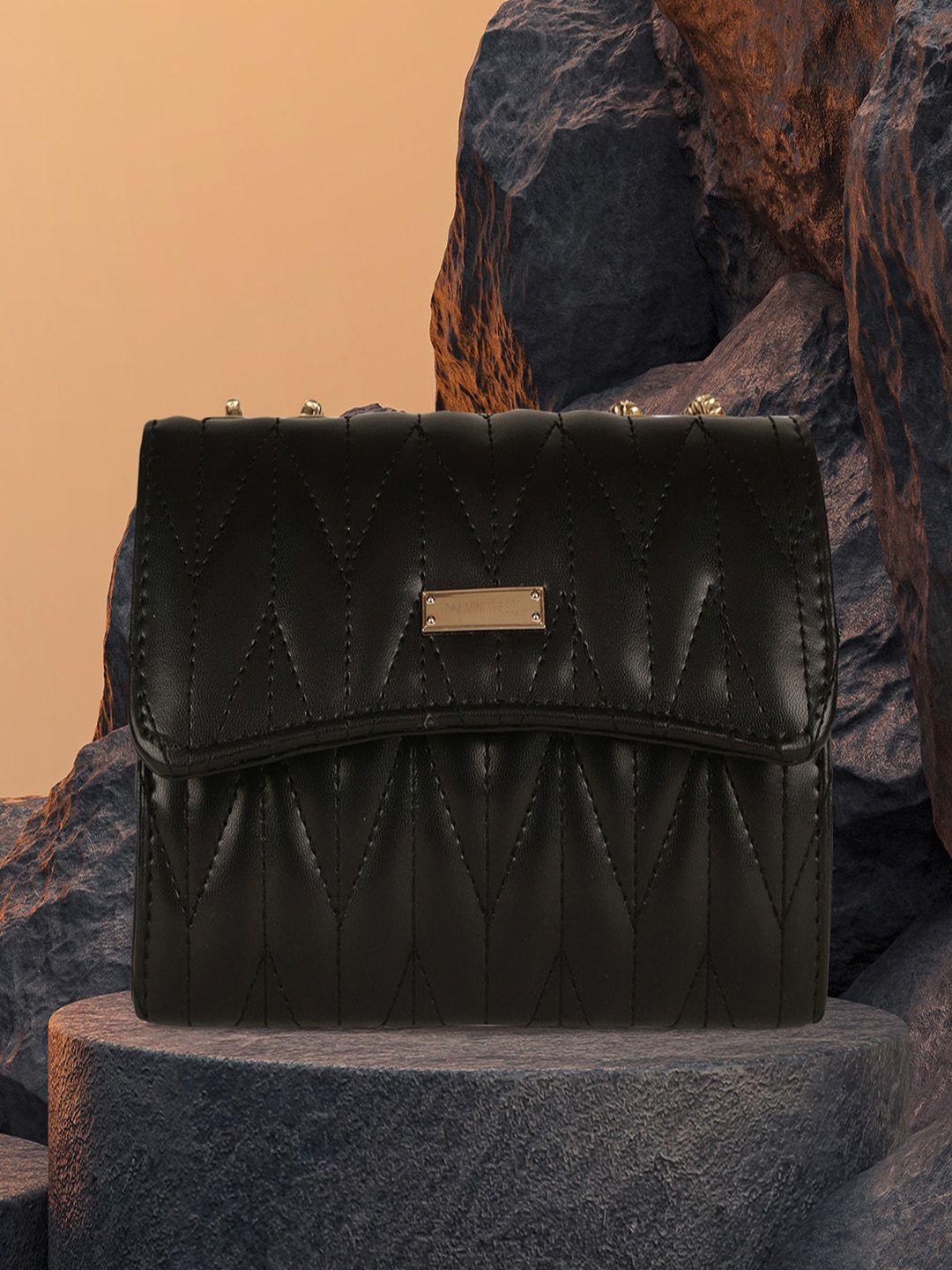 mini wesst textured sling bag with quilted