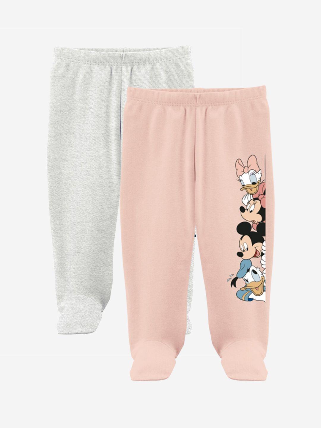 minicult infants set of 2 mickey & friends printed cotton lounge pants