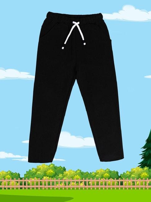 miniklub kids black solid pants