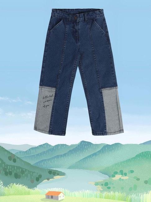 miniklub kids blue regular fit jeans