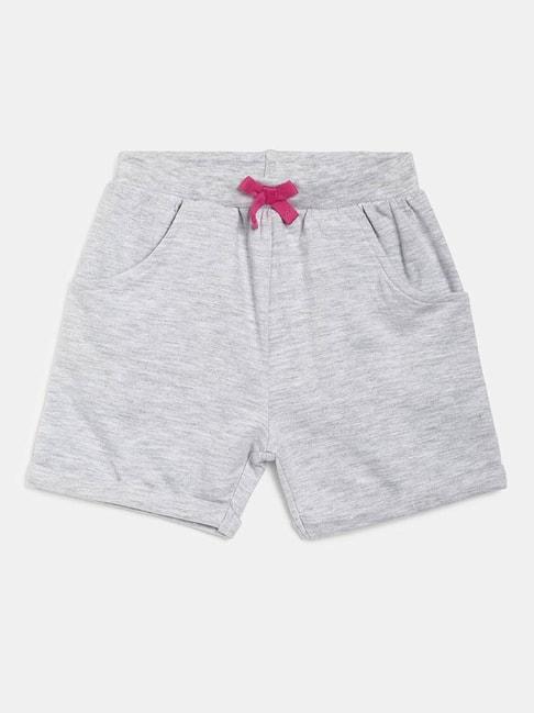 miniklub kids grey textured shorts