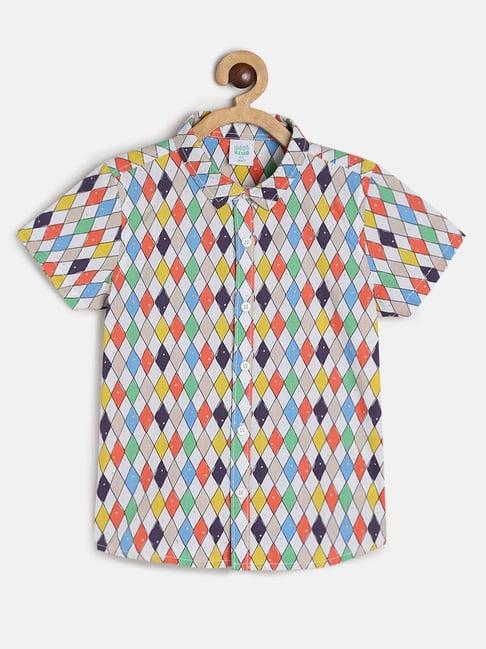 miniklub kids multicolor checks shirt