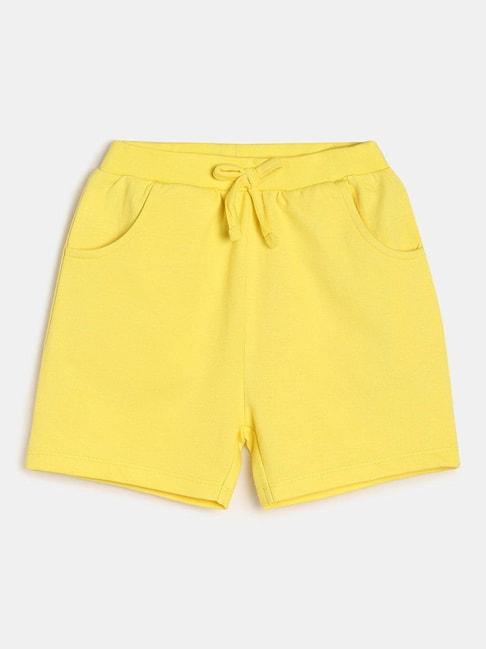 miniklub kids yellow solid short