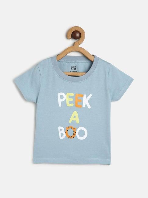 miniklub kids blue printed t-shirt