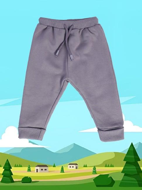 miniklub kids grey solid joggers