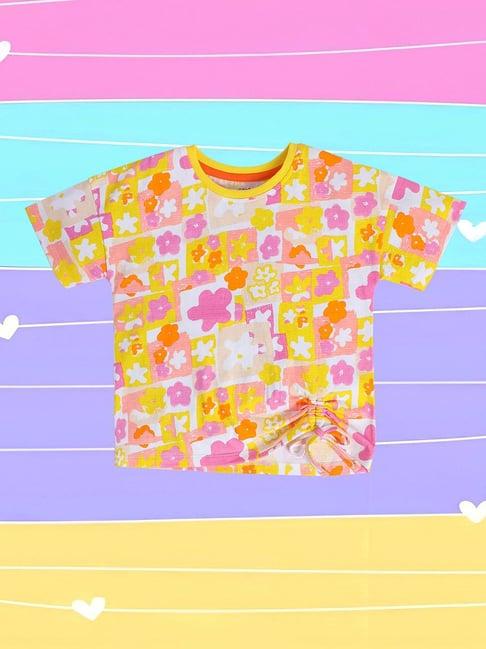 miniklub kids multicolor printed top