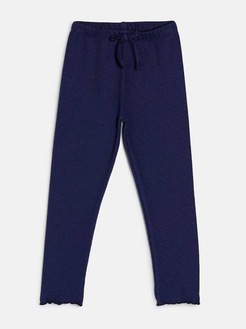 miniklub kids navy self design  trackpants