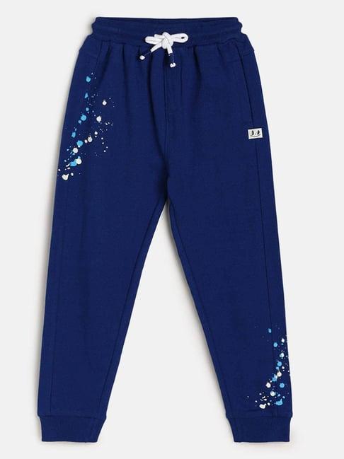 miniklub kids navy solid joggers