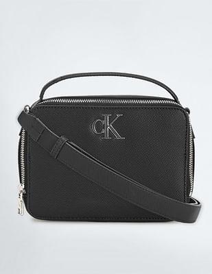 minimal monogram camera bag