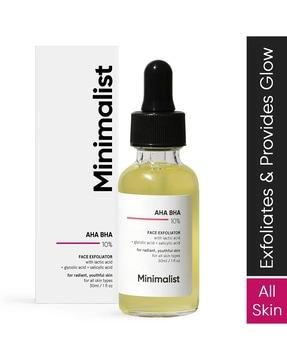 minimalist 10 lactic acid face serum for acne scars even tone & texture
