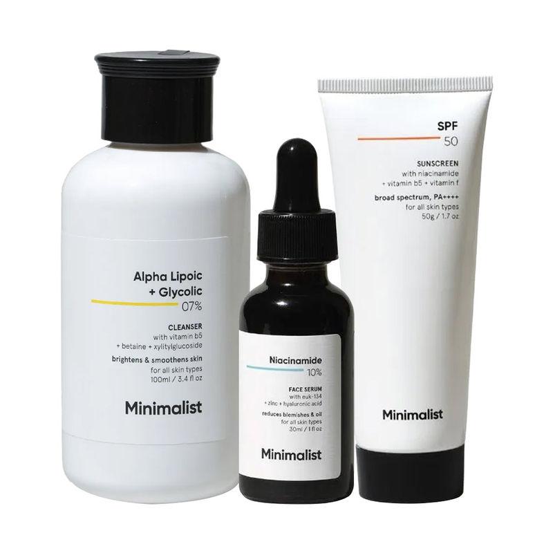 minimalist brightening combo for all skin types