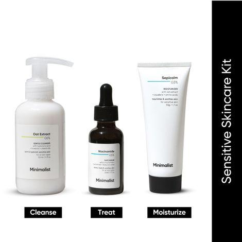 minimalist sensitive skincare kit