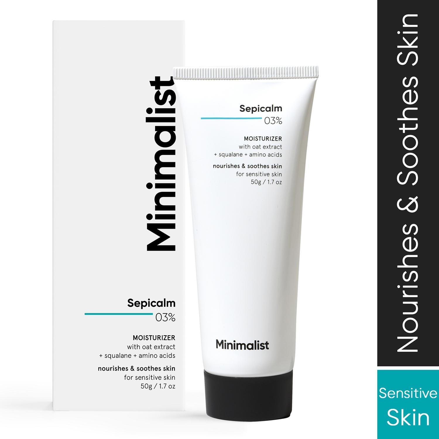 minimalist 3% sepicalm moisturizer with oats extract - (50g)