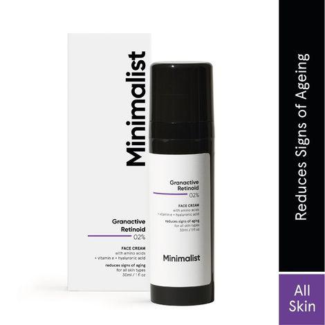 minimalist granactive retinoid 2% face cream, 30 ml