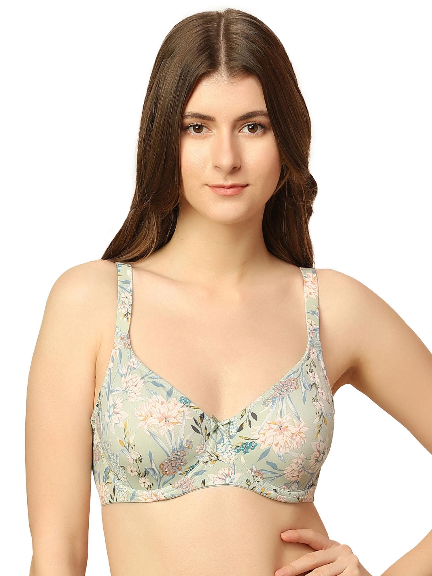 minimizer 75 wired non-padded full coverage minimizer bra - green
