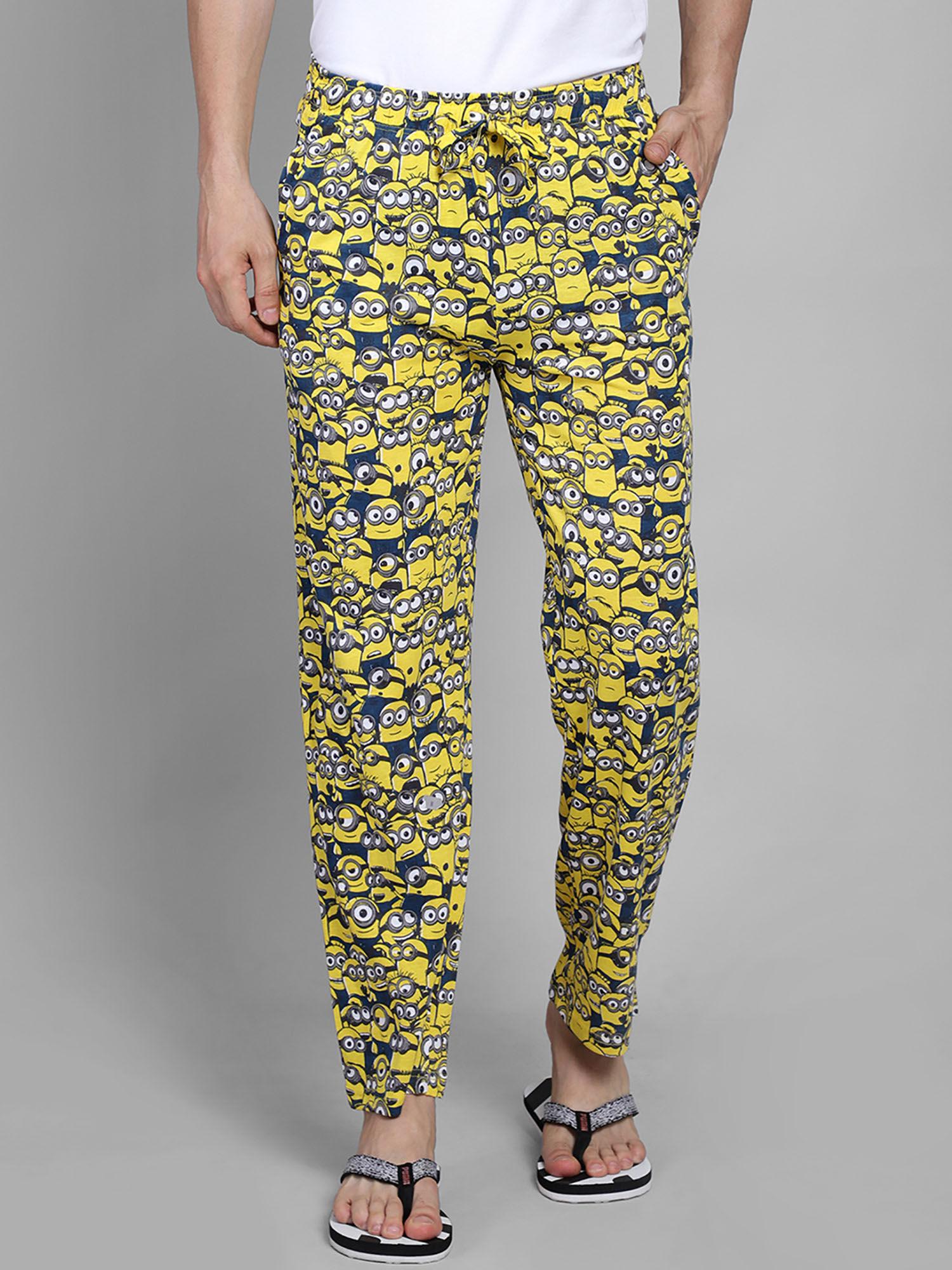 minions featured yellow trackpant for men