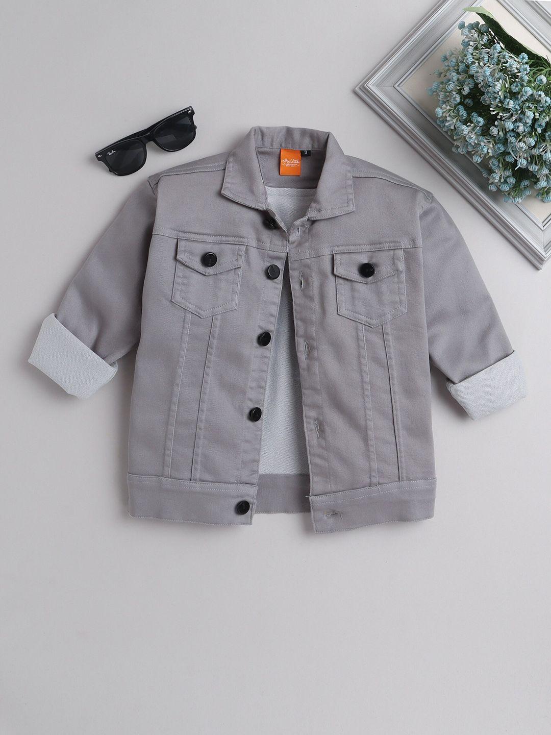 ministitch boys tailored jacket with patchwork
