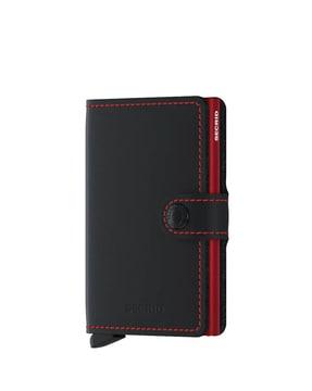 miniwallet matte black with red cardprotector