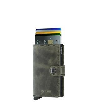 miniwallet vintage olive with black cardprotector