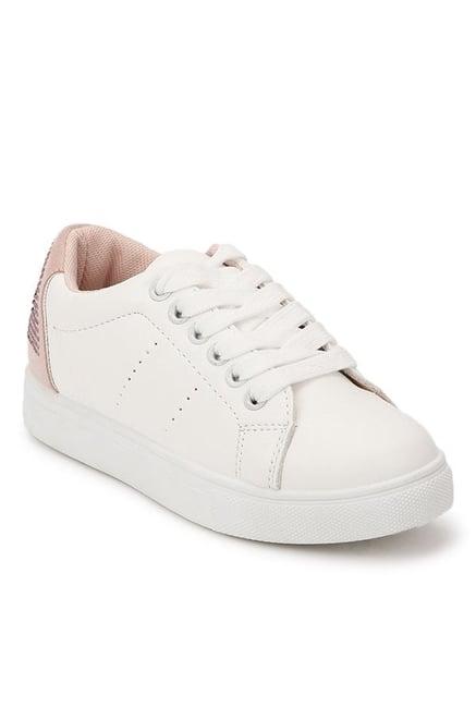 minni tc by truffle collection kids white lace sneakers