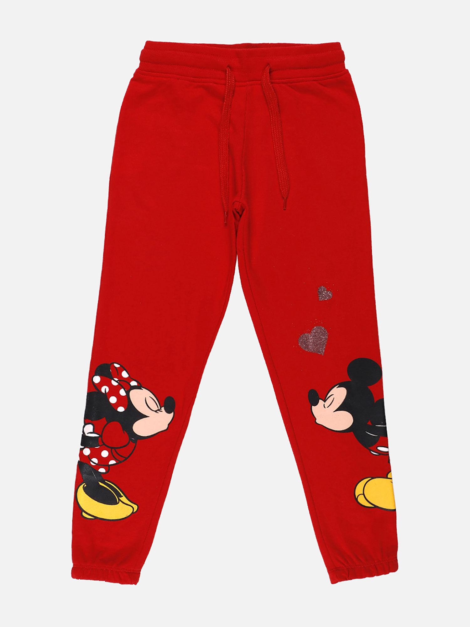 minnie featured red joggers