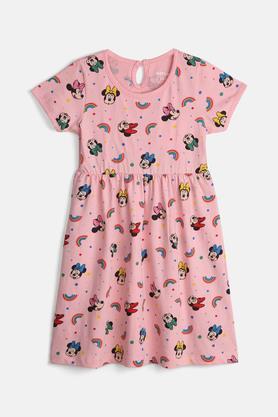 minnie mouse cotton summer dress - baby pink