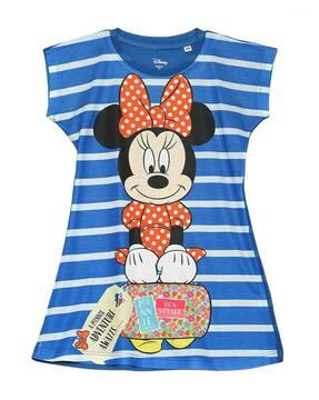 minnie mouse print a-line dress