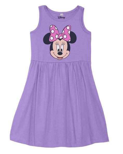 minnie mouse print cotton a-line dress