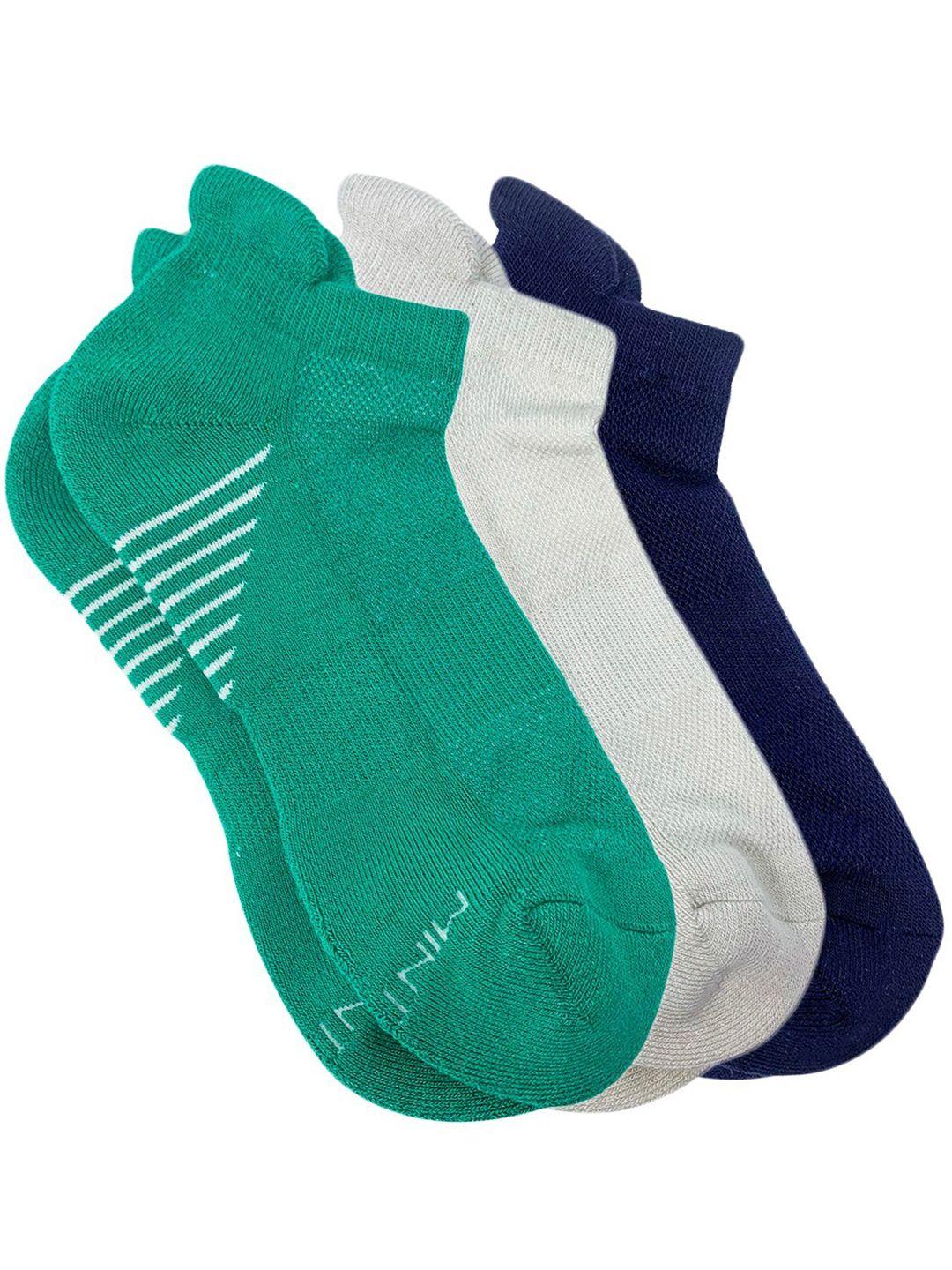 mint & oak men set of 3 ankle-length sports socks