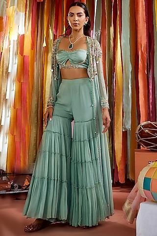 mint-green-georgette-embroidered-cape-set