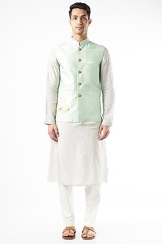 mint-raw-silk-nehru-jacket