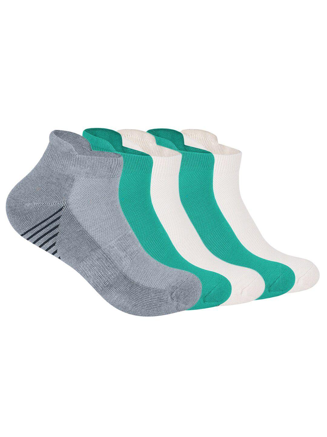 mint & oak pack of 5 patterned ankle length socks