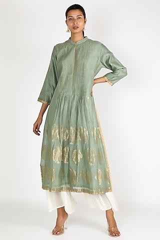 mint green peacock tunic