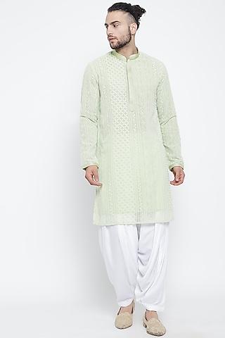 mint lucknowi kurta set