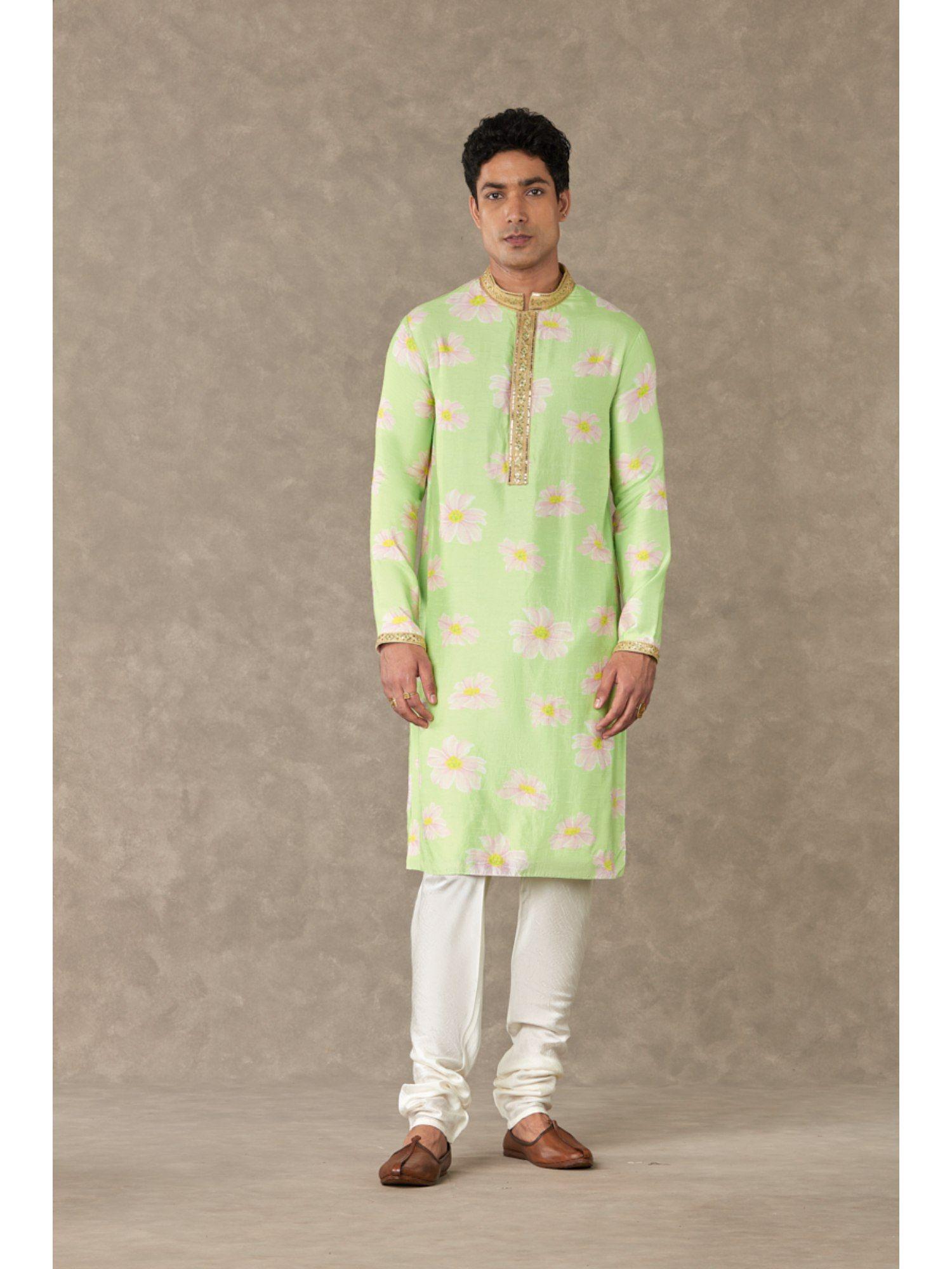 mint parijat floral kurta