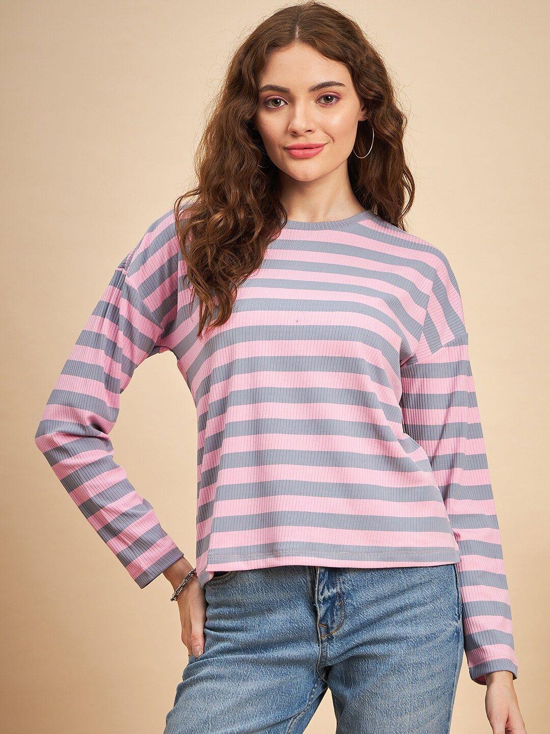 mint street striped pullover sweatshirt