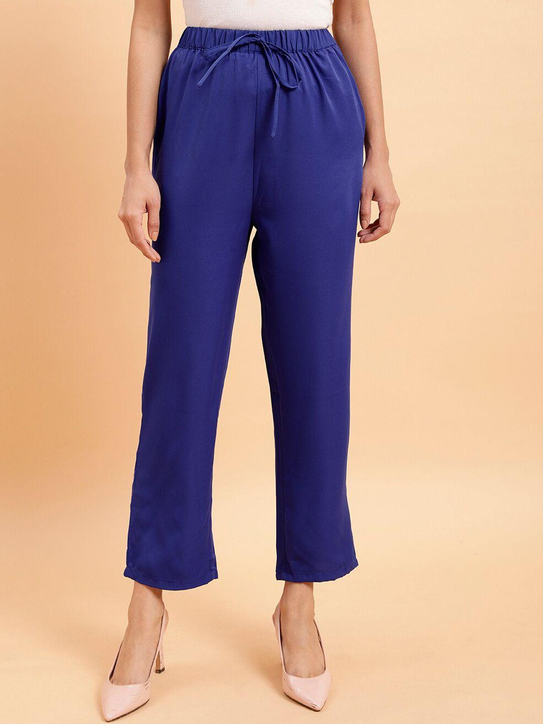 mint street women mid-rise regular trousers