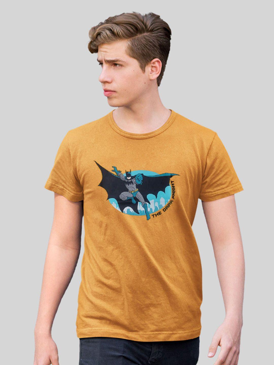 minute mirth batman printed cotton t-shirt